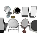 Assorted Mirrors in Round Square Shapes with Stands for Home Decoration