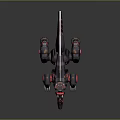Sci Fi Mechanical Wolf Robot With Red Accents And Cybernetic Parts Design