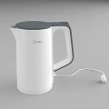 Midea White And Gray Electric Kettle As Essential Kitchen Appliance With Modern Sleek Design