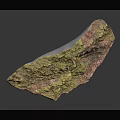 Natural Stone With Yellow Green Pink Color And Rough Natural Surface Texture