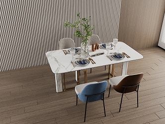 Table combination 3d model