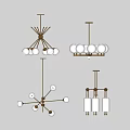 Modern Unique Shaped Pendant Lights with Various Creative Designs and Stylish Look 3d model
