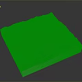 Detailed 3D Topographic Terrain Model With Mountain Green Vegetation And Lake