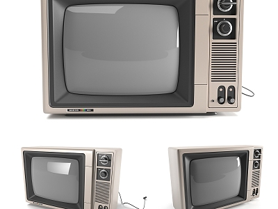 Modern TV Old TV 3d model