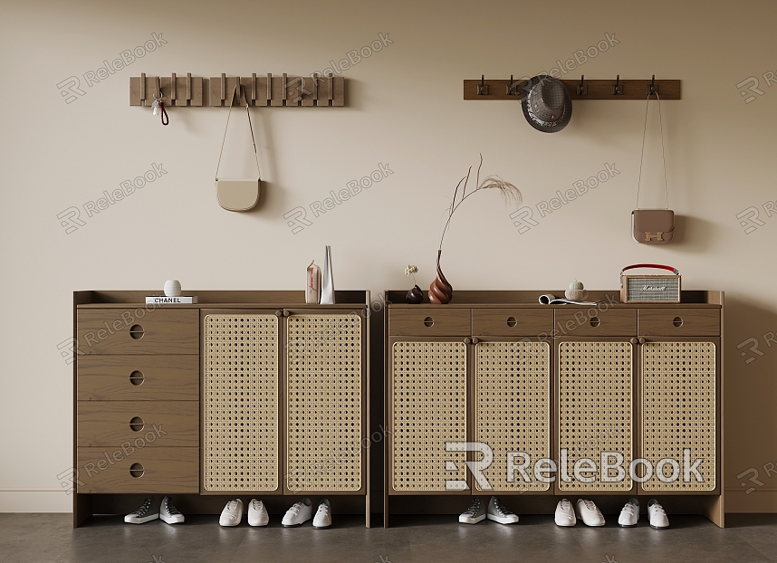 Middle style shoe cabinet model