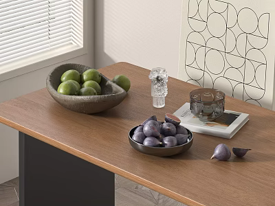 Fruit fruit plate ornaments 3d model