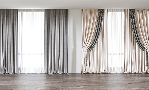 Modern Curtains 3d model