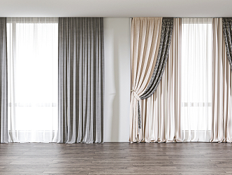 Modern Curtains 3d model