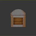 Wooden Storage Chest With Metal Trim And Locking Clasp For Home Storage Use