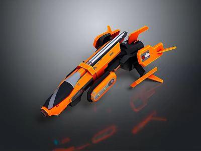 Turret Turntable Railgun Sci-fi Tower Defense Game Tower Defense Sci-fi Turret Game Turret Game Battery 3d model
