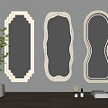 Mirror Full-body mirror Dressed mirror Fitting mirror Floor mirror 3d model