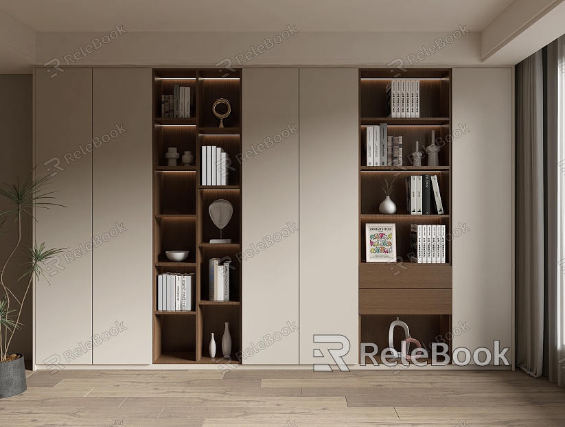 Home bookcase model