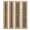 Wooden Heating Slats With Digital Controller For Home Temperature Regulation