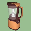 Modern Kitchen Appliances Blenders With Copper Burgundy Design And Glass Jars
