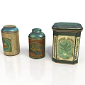 Decorative Ceramic Jars With Colorful Patterns And Vintage Design For Home