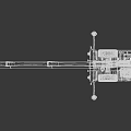 Yellow And Black Utility Vehicle Crane With Extended Boom And Mobile Base