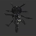 Mechanical Scorpion With Detailed Metal Structure And Robotic Design Elements