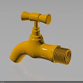 Hardware Tools Yellow Faucet Heavy Duty Design For Plumbing And Home Use