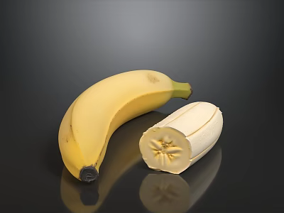 Modern Simple Banana Shaped Sofa And Coffee Table Set For Creative Living Room Decoration 3d model