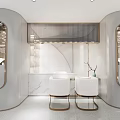 LESSIS Shopping Mall Store With Modern Transparent Curtain Arc Entrance And Fashion