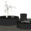 Poliform coffee table combination coffee table corner table 3d model