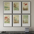 New Chinese Decorative Painting 3d model