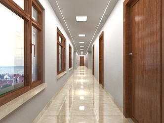 The Modern Corridor 3d model