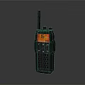 Green And Black Doorbell Featuring Antenna Orange Screen Digital Display Buttons And Grille