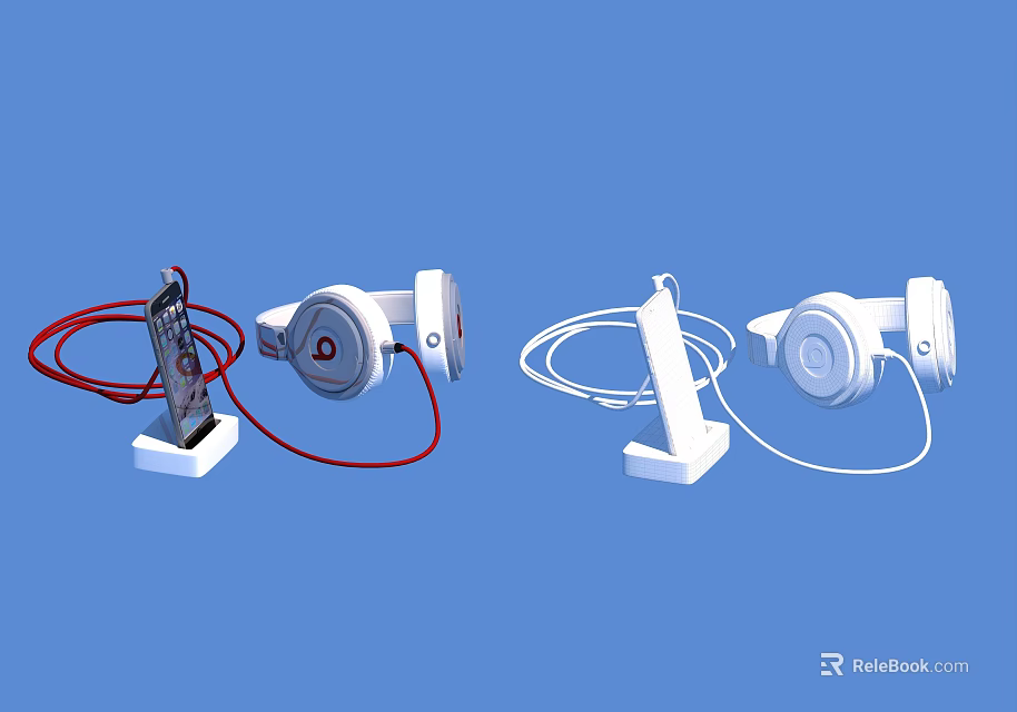 Essential Musical Instruments and Art Supplies Set for Creative Artists and Musicians 3d model 