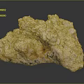 Natural Pinkish White Rock Formation With Rough Textured Surface