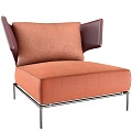 Modern Single Sofa Fabric Single Sofa 3d model