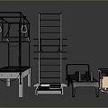Fitness Studio Pilates Equipment With Sturdy Wooden Cadillac Ladder Barrel And Wunda Chair