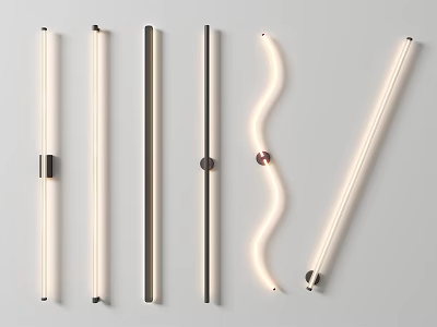 Contemporary Wall Lamps With Sleek Curved And Straight Design For Home Decor 3d model