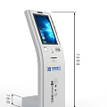 Bank of China Commercial Self service Queue Management Kiosk With Touch Screen Interface