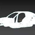 Damaged Car Body Frame With Exposed Internal Metal Structure And Rusty Parts