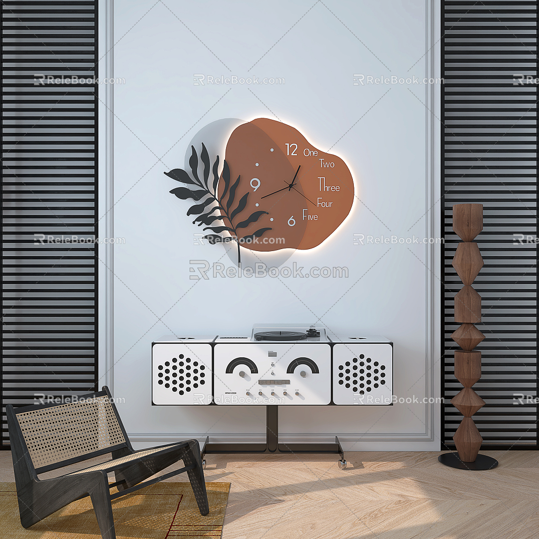 Modern Clock Wall Decorations 3d model