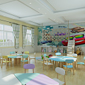 Nordic Kindergarten Kindergarten Classroom 3d model