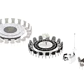 Round Dining Table Set With Multiple Chairs And Marble Top Configurations 3d model