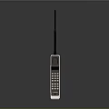 Vintage Portable Electronic Communication Device With Long Antenna Keypad And