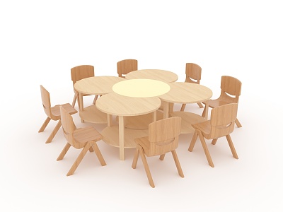 Modern Children's Table and Chair Children's Table and Chair Combination model