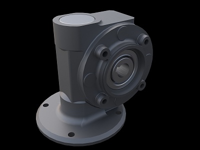 Right angle gearbox auto parts transmission 3d model