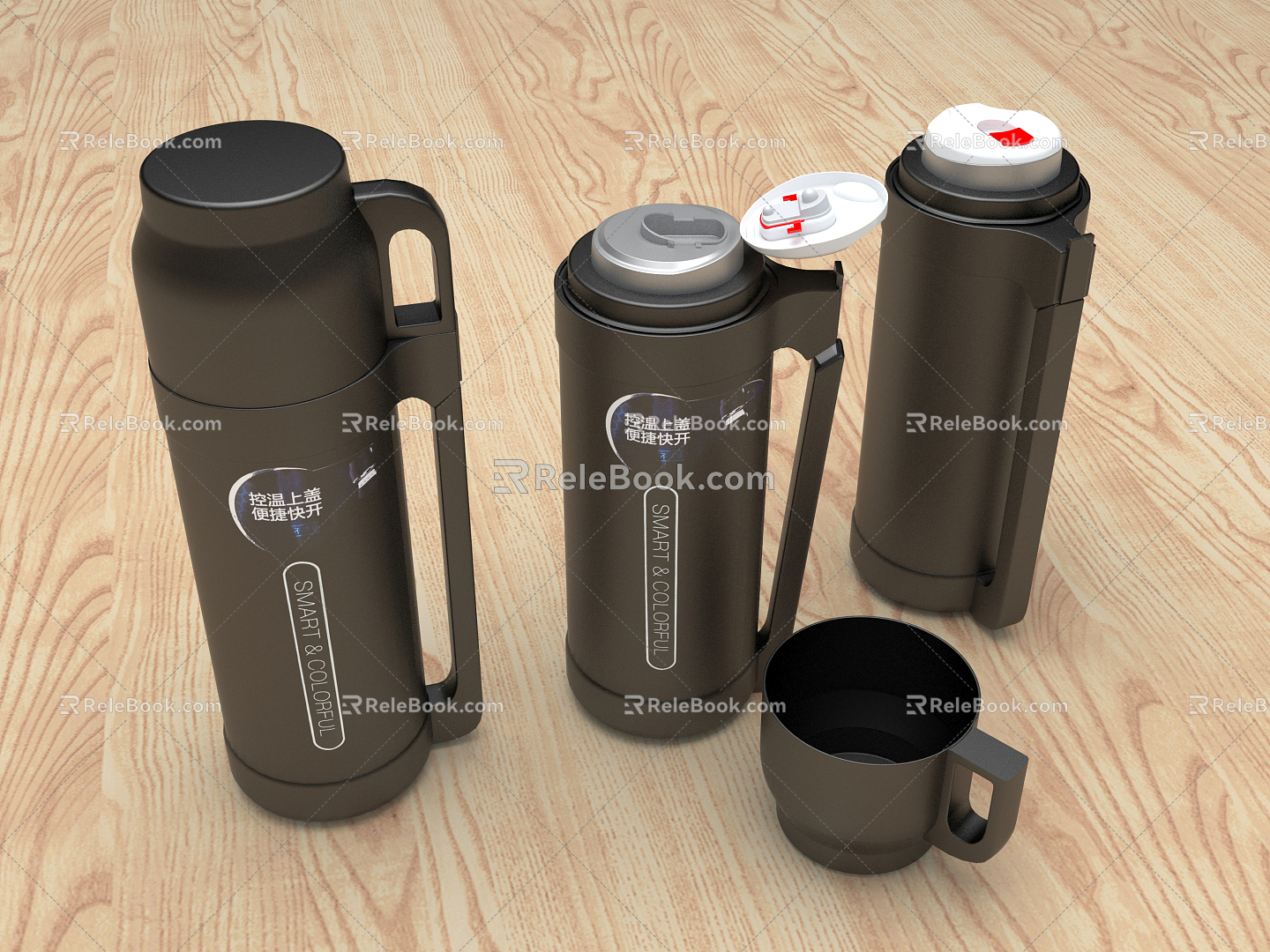 Modern thermos cup 3d model