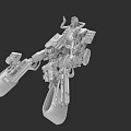 3D Model Futuristic Motorcycle With Complex Mechanical Structure And Detailed Parts