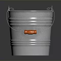 bucket iron bucket mud bucket cement bucket daily necessities 3d model