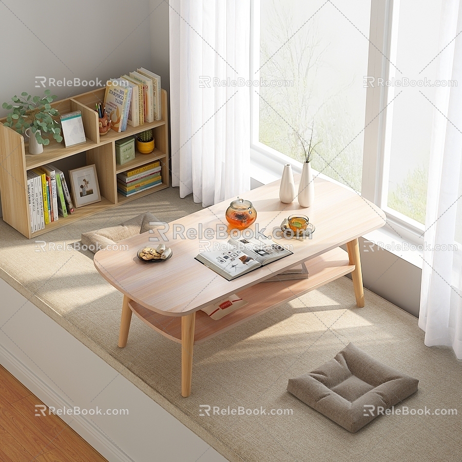 Bay Window Coffee Table Tea Table model