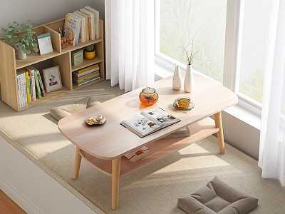 Bay Window Coffee Table Tea Table model