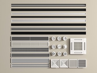 Air conditioning outlet 3d model