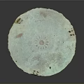 Antique Bronze Furniture Piece With Round Design Decorative Ornaments And Patina Finish