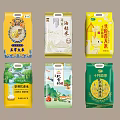 Various Rice And Flour Products With Different Packaging And Brand Labels
