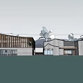 Modern Sales Office Building Exhibition Hall Building Art Gallery Building Public Building Commercial Building Sales Department Building 3d model